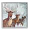 Stupell Industries Winter Reindeer Holiday Landscape Framed Giclee Art